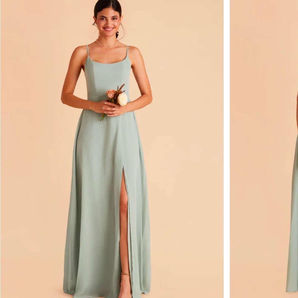 Birdy Grey “The Amy” Sage Maxi Dress with Slit